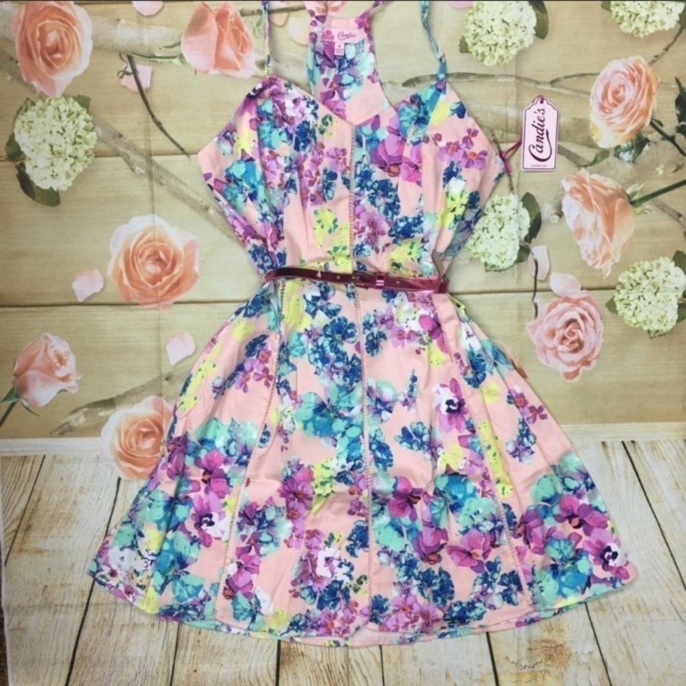 Juniors‎ candies Floral racerback dress